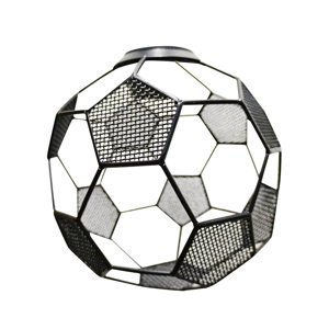 Magideal - Pantalla De Lámpara Colgante De Malla Metálica, Cubierta De Luz Colgante, Jaula De Lámpara De Moda, Pantalla De Alambre De Hierro Con Forma De Balón Negro