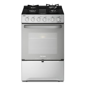 Cocina A Gas 4 Platos Fensa Cubierta Vidrio F 3000 Rt Inox