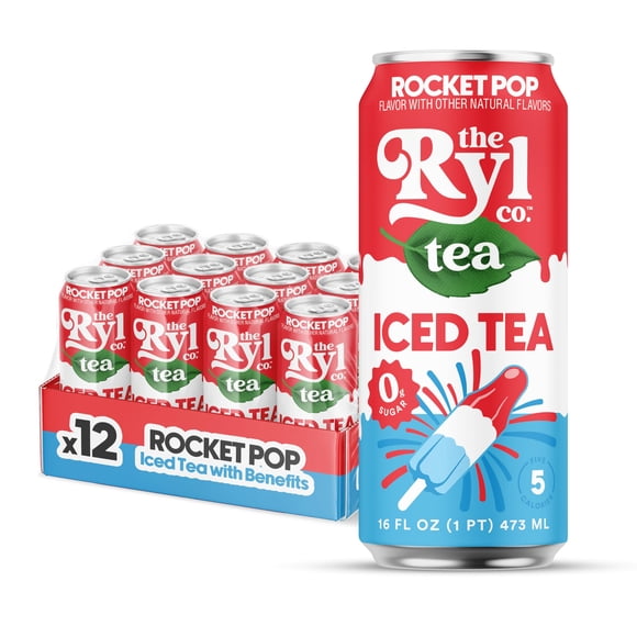 Té Helado The Ryl Co Rocket Pop Sin Azúcar 12 Latas De 473 Ml
