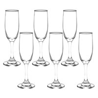 Cristar - Set 6 Copas Champagne 186Ml Rioja Trasparente