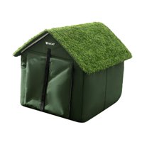 Magideal - Caseta Exterior Para Gatos, Versátil, Tipo Cueva, Cama, Refugio Para Gatos Callejeros, Ideal Para Parques, Jardín O Patio Trasero En Invierno. También S