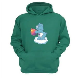 Genérico - Polerón Canguro Osos Cariñosos Verde Aguamarina Talla Xs Unisex