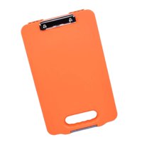 Ioensy - Portapapeles Con Tablero De Escritura De Almacenamiento Carpeta De Papel A4 Para El Trabajo, El Hogar, El Aula, Color Naranja