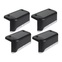 Click Ventas - Pack 4 Lampara Led Aplique De Pared Solar Exterior Jardin