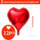 thumbnail image 2 of Globos de Lámina CHNBF 12 uds Corazón 45 cm Rojo, 2 of 7