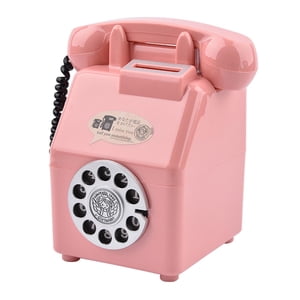 Magideal - Hucha Para Teléfono, Adorno, Accesorios De Fotografía, Hucha Para Teléfono, Caja De Ahorro De Dinero Para Año Nuevo, Dormitorio Para Niños Y Adultos, Rosa