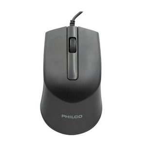 Philco - Mouse Alambrico Usb 3 Botones Negro Spk7104 Pro