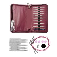 Magideal - Agujas De Crochet Intercambiables, Juego De Agujas De Crochet Circulares Portátiles De 9 Tamaños, Herramienta De Tejido Para Tejedores, Costura Casera