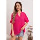 thumbnail image 1 of Blusa Mujer Tendencia Lino Algodón Premium Liviana Botones Textura 053, 1 of 3