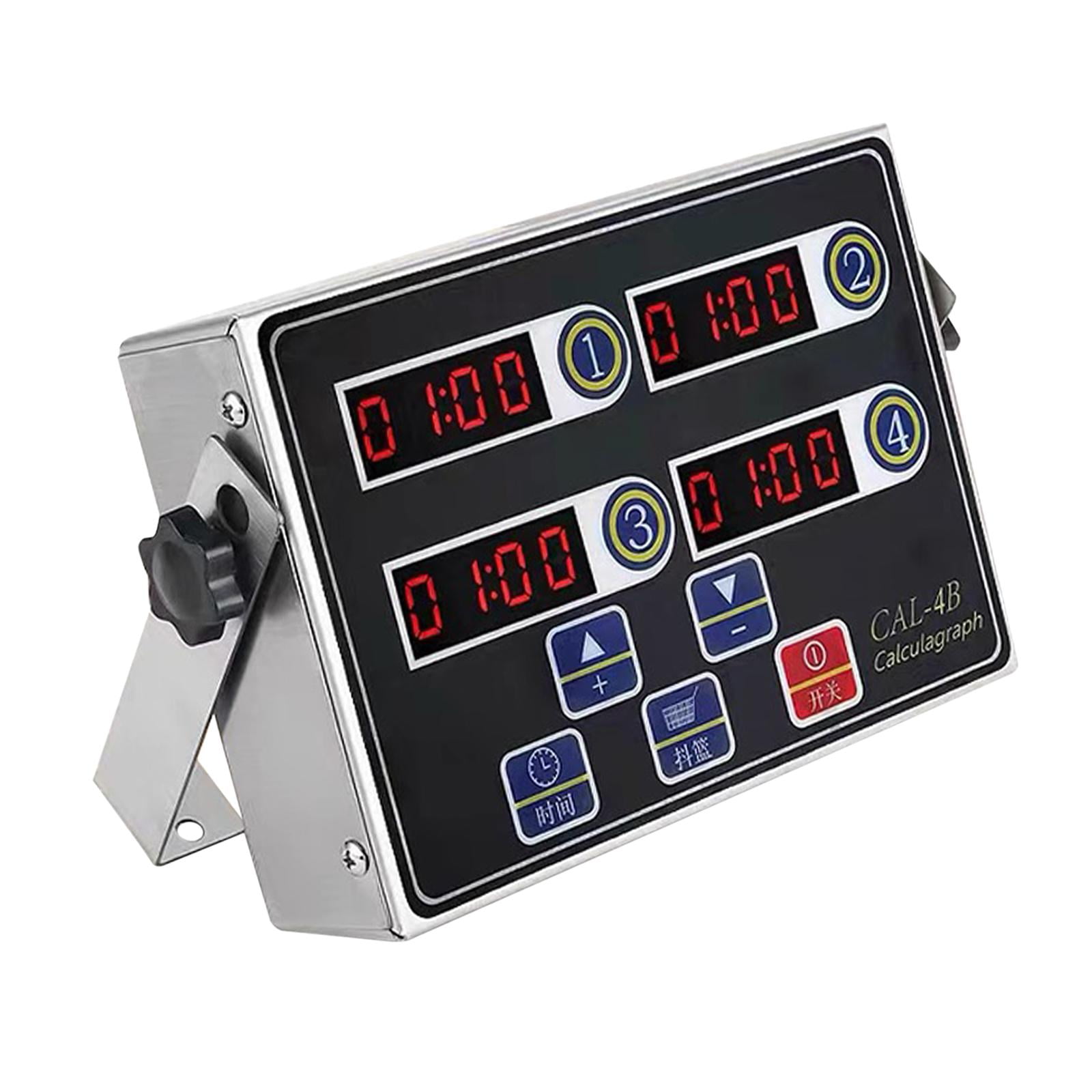 Magideal - Temporizador De Cocina Digital Multicanal, Herramienta De Cocina, Temporizadores Profesionales Para Restaurante, Temporizador De Cocina Comercial Para 4 Canales