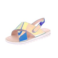 Sandalia Tornasol Plata Andarina