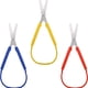 thumbnail image 1 of Upgrade Your School Supplies with 3pcs Colorful Ring Stretch Scissors - Perfect for Kids and Adults, 8 Inches in Length, U-Shaped Self-Retracting Safety Feature, Ideal for School Class and Paper Cutti, 1 of 4