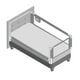 thumbnail image 2 of 3 Barandas+ soporte de cabecera Para Cama Full 137x200x200 cm Gris Altura colchón hasta 38 cm, 2 of 16
