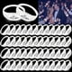 thumbnail image 1 of Pulseras LED 24 unidades con activación por sonido Mr. & Mrs. para bodas y fiestas, 1 of 3