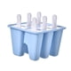 thumbnail image 1 of Molde De Silicona Para Hacer Paletas De Hielo Molde Para Paletas De Helado Moldes Congelados 6 Celdas Azul, 1 of 5