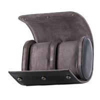 Ioensy - Estuche De Viaje Con Rollo De Reloj De Pu Organizador De Almacenamiento Para Collares Día De La Madre Negro