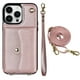 thumbnail image 1 of Crossbody PU Leather Wallet Case For IPhone 14 13 12 Mini 11 Pro X XS Max XR 8 7 SE 2020 2022 Card Slots Magnetic Lanyard Phone Cover, 1 of 5