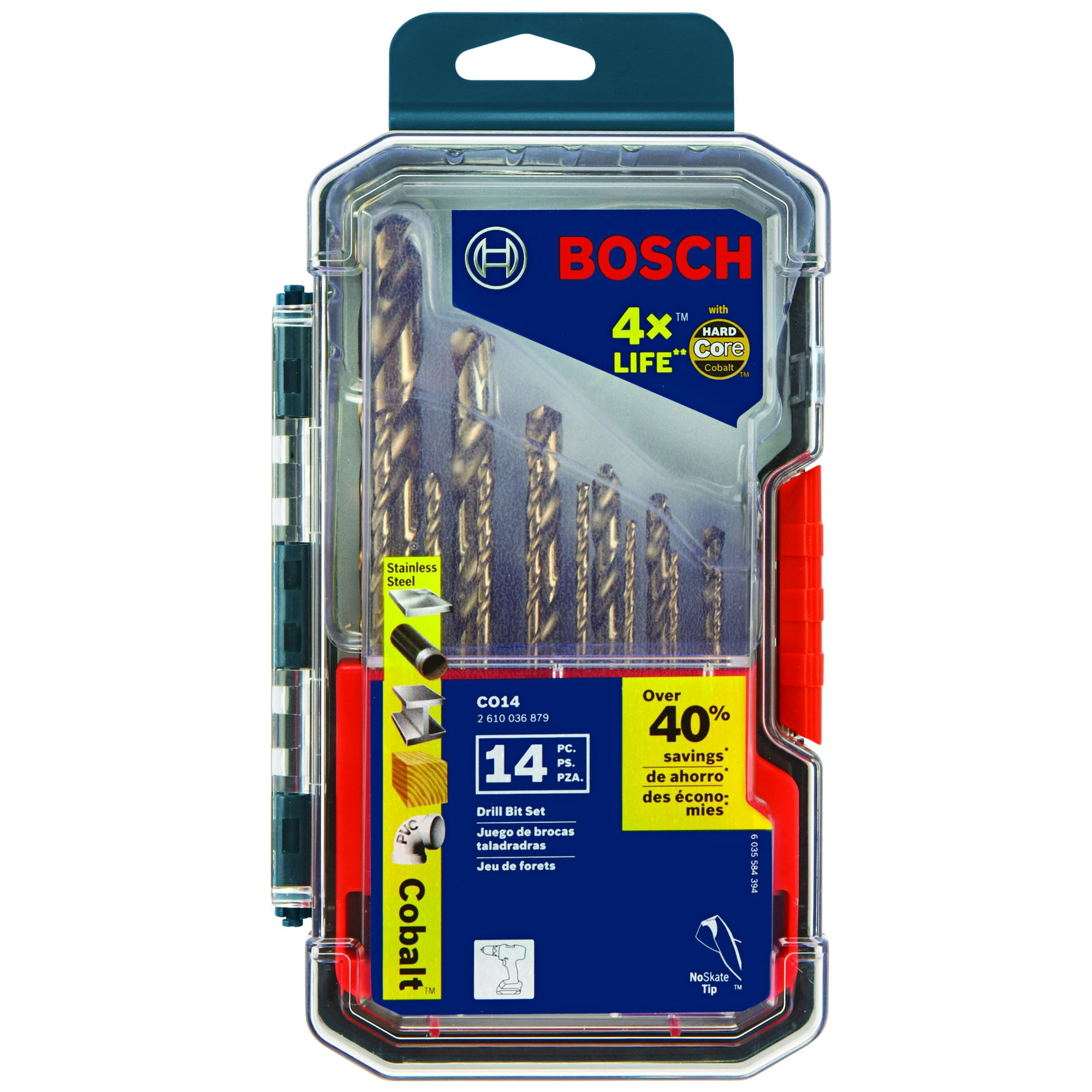 Juego De Brocas Bosch Co14 De 14 Piezas De Metal Cobalto Con Funda