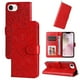thumbnail image 1 of Funda tipo cartera FOXDOCK para iPhone 16e , diseño girasol en relieve, cuero PU, cierre magnético, soporte y tarjetero, 1 of 5