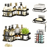 Genérico - Set 5 Piezas Organizador Repisas De Ducha Baño Esquinero