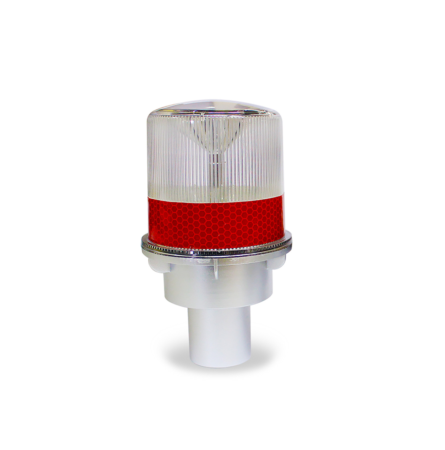 Qrubber - Baliza Destellante Solar Led Rojo