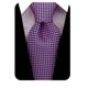 thumbnail image 4 of CORBATA Scott Allan Collection 150 cm Morado y Azul Marino a Cuadros, 4 of 6