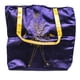 thumbnail image 1 of Bolso tote Vicky Tiel morado con asas amarillas, 1 of 1