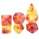 thumbnail image 5 of 7x Dados Poliédricos Juego De Fiesta Juego De Dados Para DND Juego De Mesa Estrella Rojo Amarillo, 5 of 5