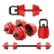thumbnail image 1 of Set Mancuernas 20 Kg Barra Rusa Kettlebell Premium Rojo, 1 of 8