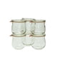 thumbnail image 1 of Frascos de vidrio tipo tulipán WECK 360 ml, set de 6, libres de BPA, 1 of 2