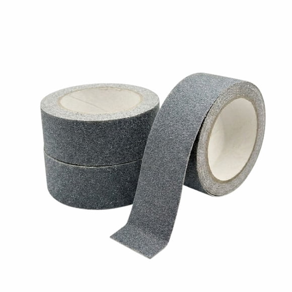Pack 6Un Cinta Antideslizante Gris 5 cms x 5 mts