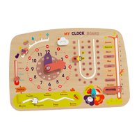 Bothyi - Calendario Para Niños Preescolar Juguetes De Aprendizaje Temprano Materiales De Aprendizaje Para Niños 4 5 6