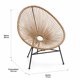 thumbnail image 3 of Silla de terraza Veracruz Beige, 3 of 4