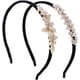 thumbnail image 1 of Paquete de 2 diademas para mujer con cristales y diamantes de imitación, diademas antideslizantes a la moda, aros elásticos para el cabello, accesorios de joyería para el cabello, tocados con joyas, a, 1 of 6
