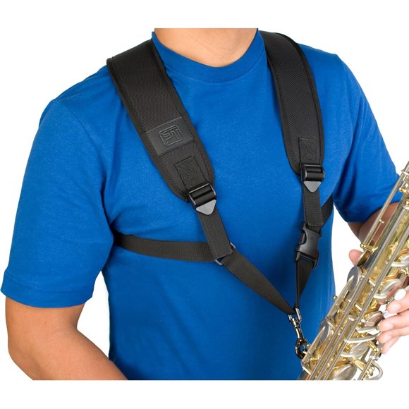 Pro Tec Saxophone Harness with Deluxe Metal Trigger Snap, Large