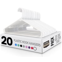 Perchas De Plástico Utopia Home, Paquete De 20 Unidades, Duraderas, Que Ahorran Espacio