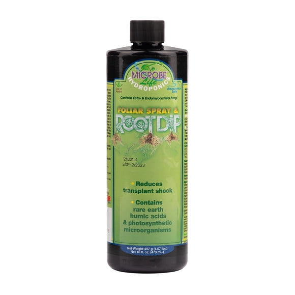 Foliar Spray y Root Dip Microbe Life Hydroponics 480 ml