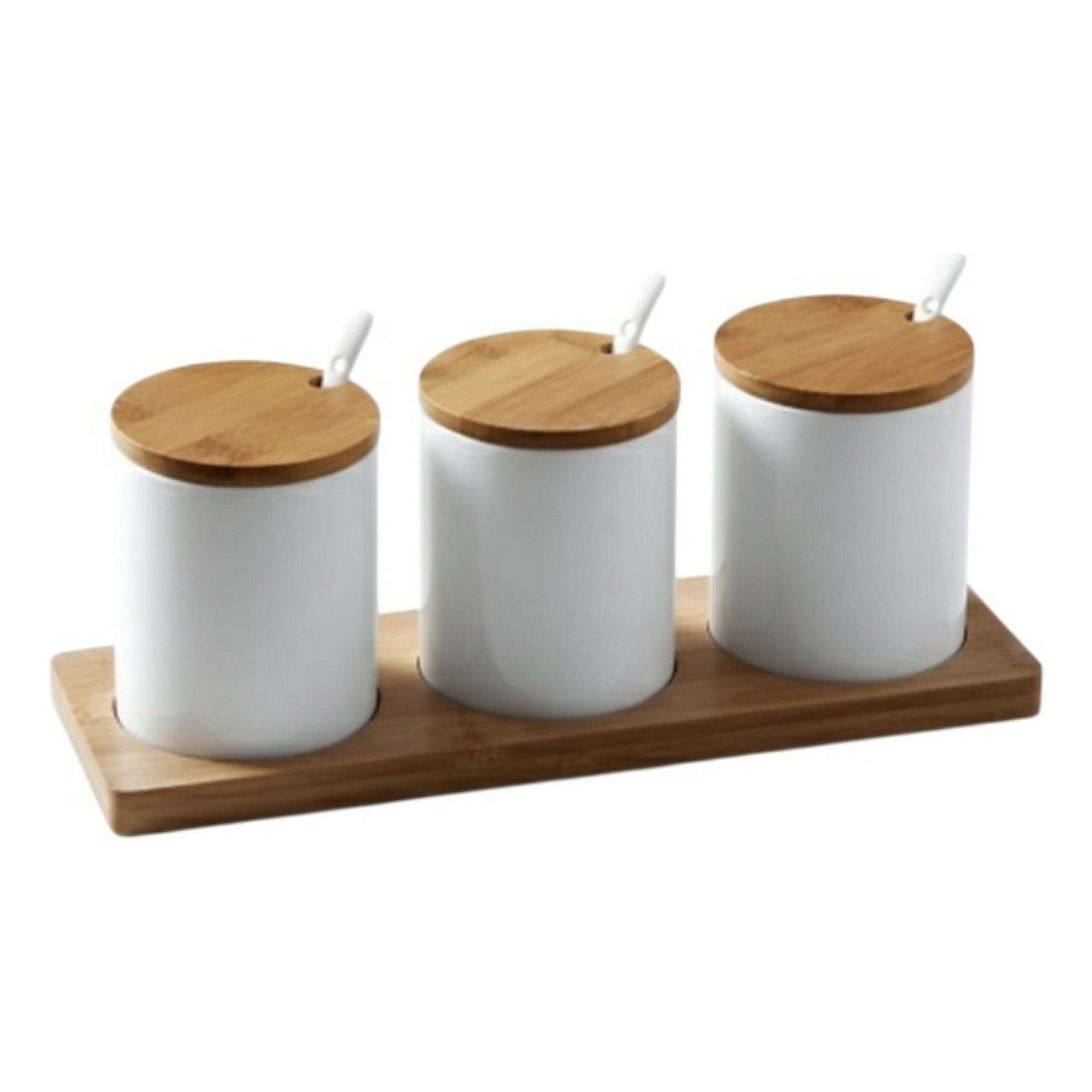 Genérico - Set 3 Frascos Almacenamiento Minimalista Funcional Jhn