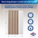 thumbnail image 2 of Juego de cortinas de baño CLOROX, 183 x 198 cm, impermeables, PEVA, 2 of 8