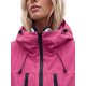 thumbnail image 5 of INSPIRE CHIC Chaqueta de lluvia para mujer con cremallera frontal, bolsillo, capucha ajustable, abrigo ligero, cortavientos, impermeable, chaquetas de lluvia para exteriores, mediana, magenta, 5 of 6