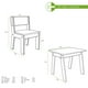 thumbnail image 3 of Set 1 Mesa + 2 Sillas Niños Blanco, 3 of 3
