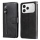 thumbnail image 3 of Funda con Cremallera para Tecno Spark 40 4G, Carcasa Cartera de Cuero PU con Soporte y Tarjetero, 3 of 5