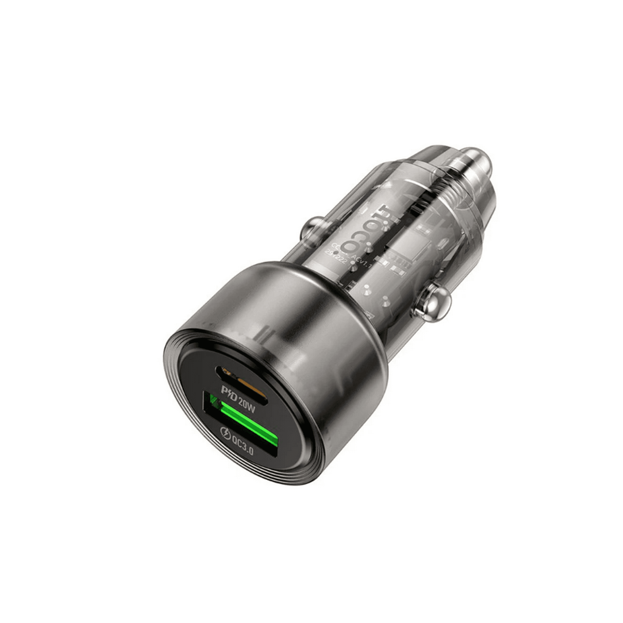 Hoco. - Cargador De Auto Carga Rapida Z52 Usb To Usb-c