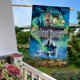 thumbnail image 5 of Mansión Embrujada-bandera de jardín temática. Regalo perfecto para fans, amigos y familiares, ideal para actividades al aire libre y decoración de fiestas.28CM*45CM, 5 of 5