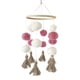 thumbnail image 4 of Cuna De Bebé, Juguetes Móviles, Accesorios De Fotografía, Decoración De Cama Infantil, Blanco Y Rosa, 4 of 5