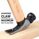 thumbnail image 2 of Martillo REAL STEEL 620 g Hickory Magnético 0403, 2 of 6