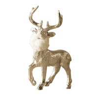 Magideal - Estatuilla De Reno De Estilo Nórdico, Escultura De Alce, Adorno Artesanal De Resina, Estatua De Ciervo Para Gabinete, Decoración De Estantería Para El Dorado