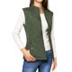 thumbnail image 1 of INSPIRE CHIC Chalecos de Abrigo para Mujer Cuello Alto Chaleco Acolchado con Cremallera Verde M, 1 of 7