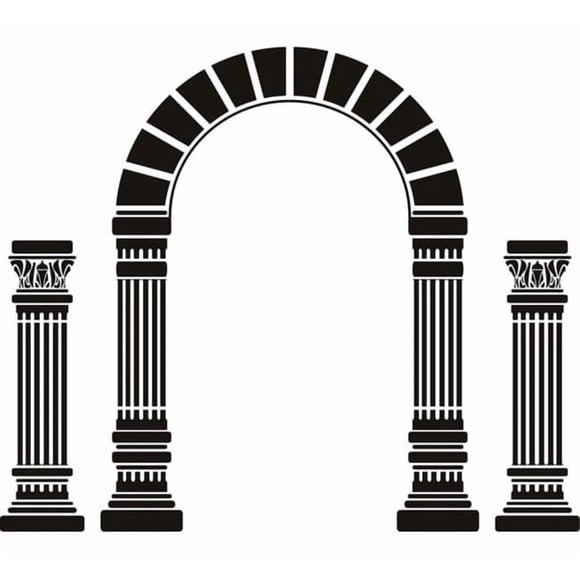 Decomural Greek Columns Ancient Greece WS-17878