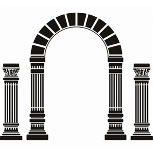 Rienda Libre Graphics - Decomural Greek Columns Ancient Greece Ws-17878
